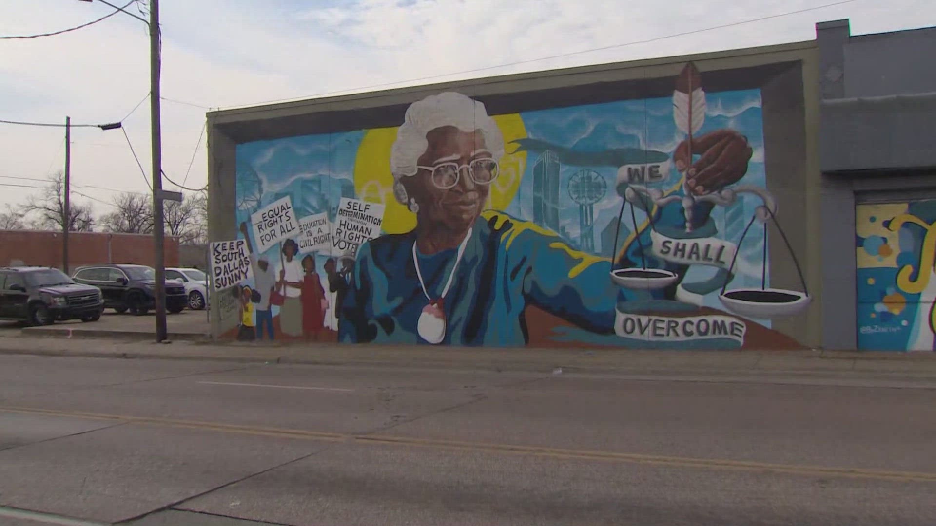 The city of Dallas is honoring the legacy of Juanita Craft in an artistic way.