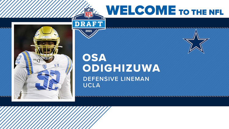 Cowboys draft defensive lineman Osa Odighizuwa from UCLA in round