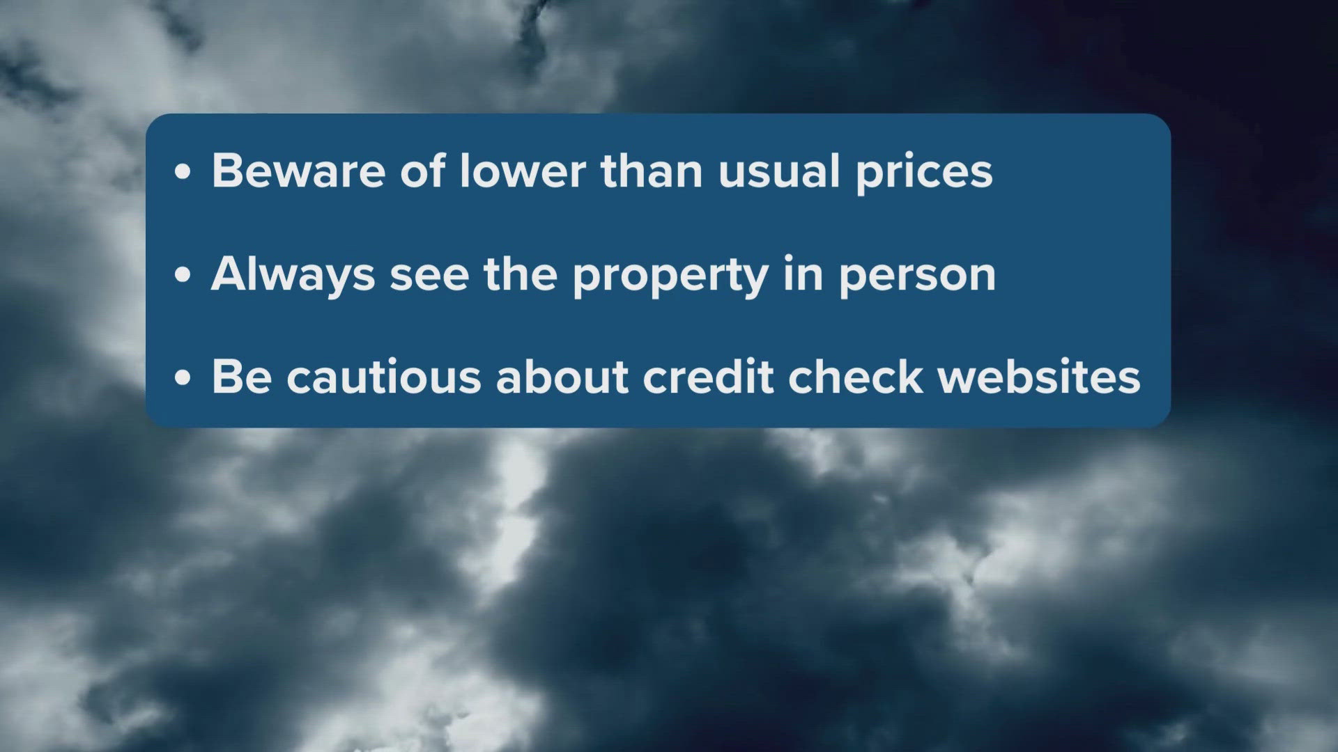 Make sure you don't fall for any scams with these tips.