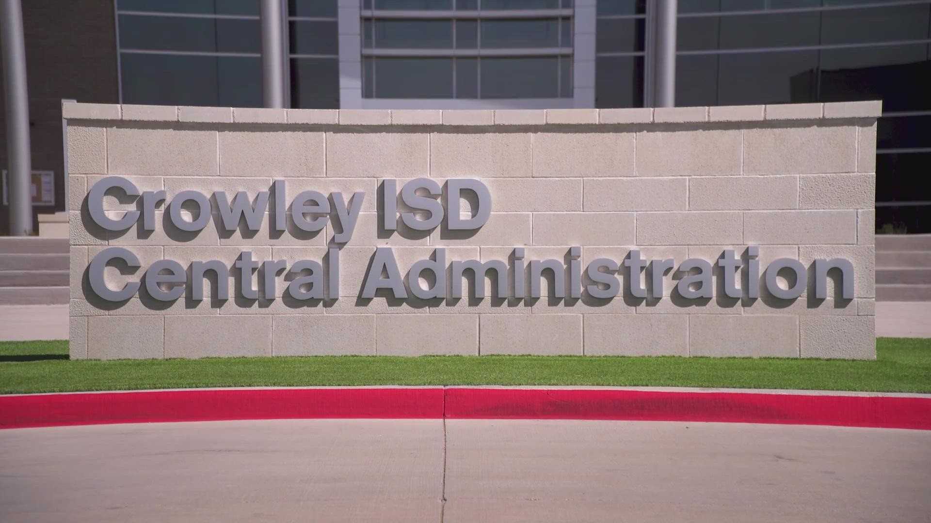 The Crowley ISD said the employee, who was identified by Fort Worth police as Christopher David Session, works at Richard Allie Middle School.