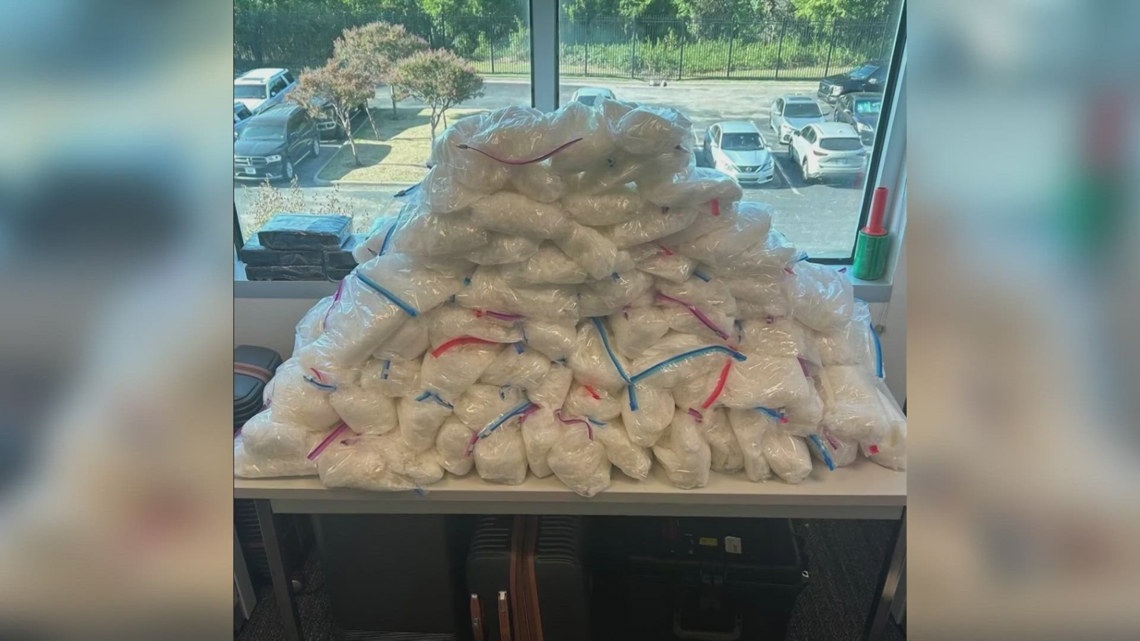 Over 330 pounds of meth seized after investigation leads to traffic ...
