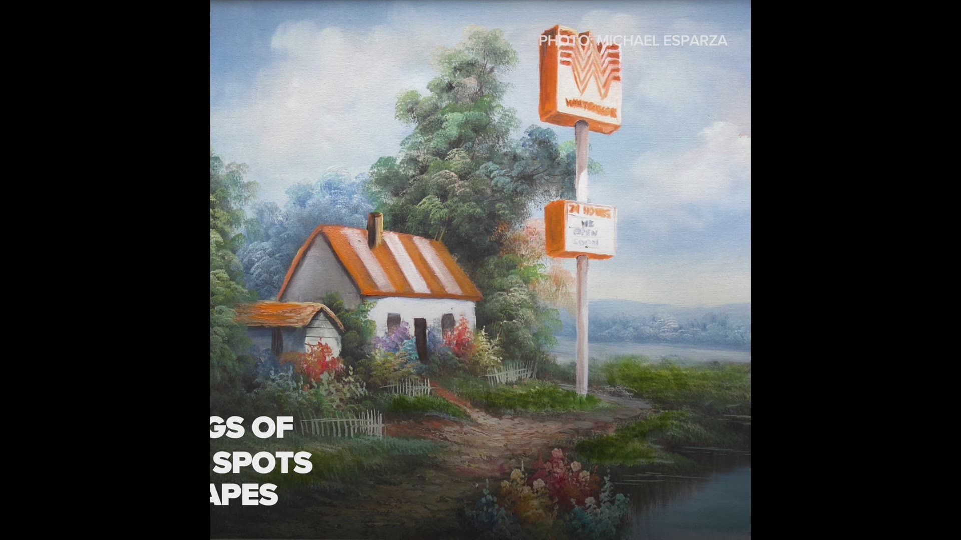 Michael Esparza seems to have started a movement with his series of oil paintings paying homage to Texas' favorite fast food. WFAA.com
