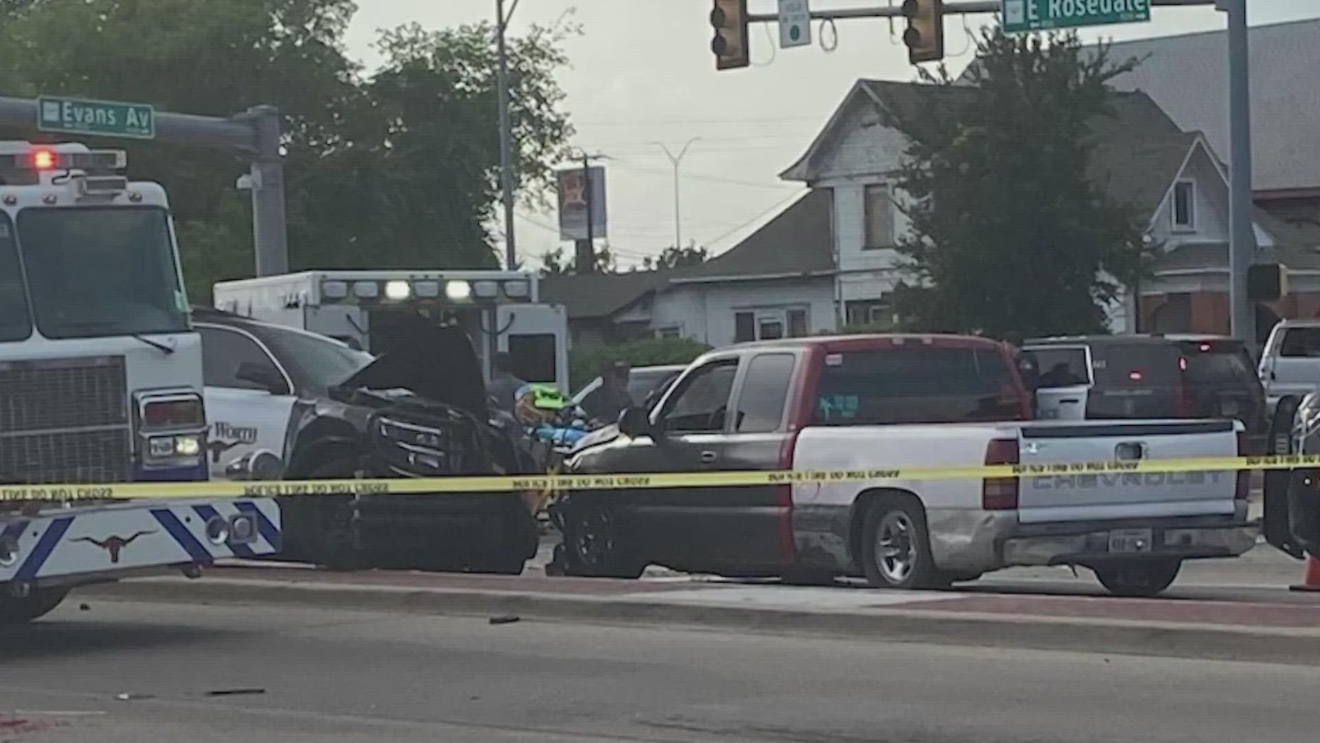 An innocent bystander was killed last summer after a Fort Worth police SUV collided into his car during a police chase.