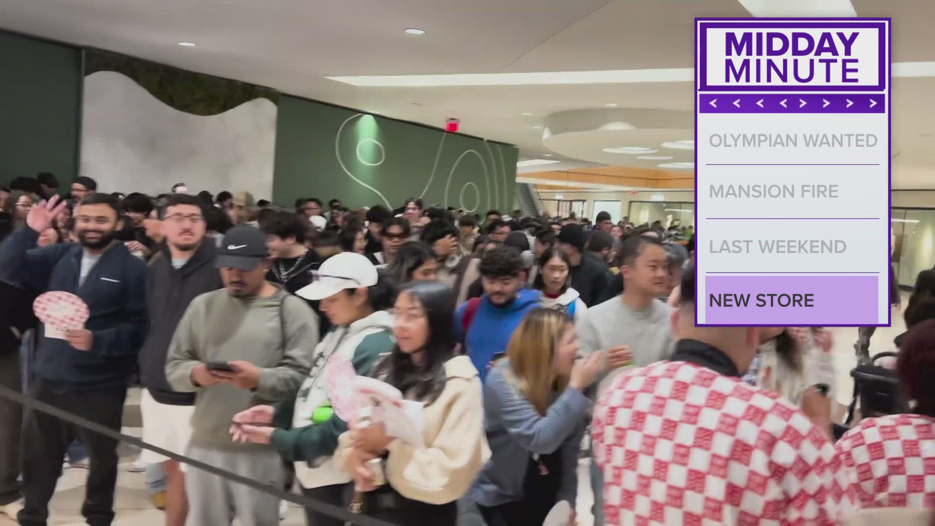 The opening of the Japanese retailer drew long lines.