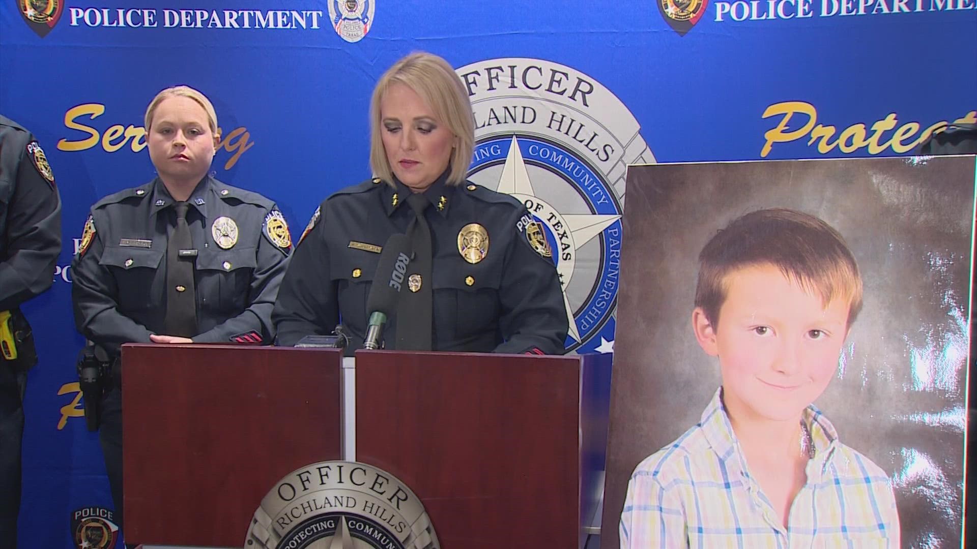 Richland Hills Police Chief Kimberly Sylvester shared this case involving the 8-year-old's death has not been easy for them, especially the investigators.