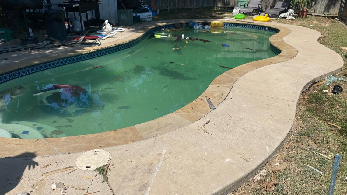 PHOTOS: Car crashes through fence, into pool at Arlington home | wfaa.com