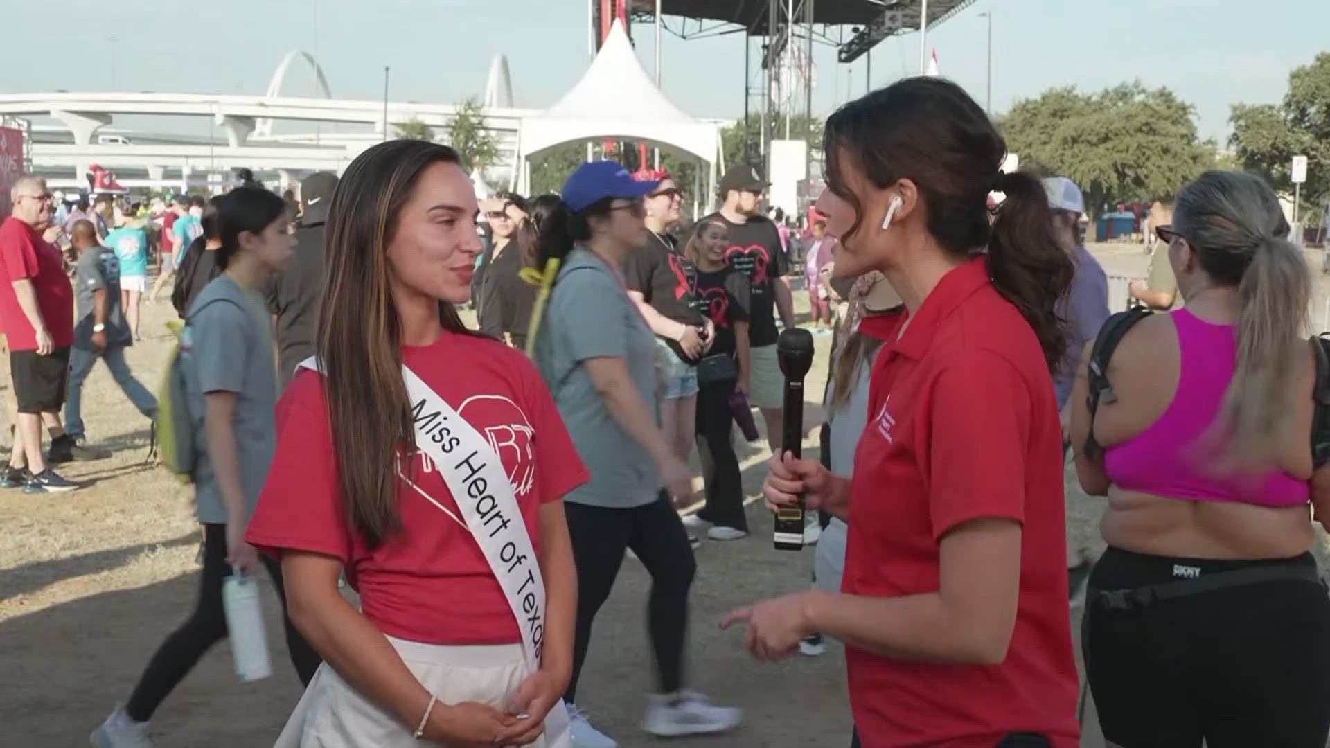 The American Heart Association Heart Walk began Saturday morning in Dallas.