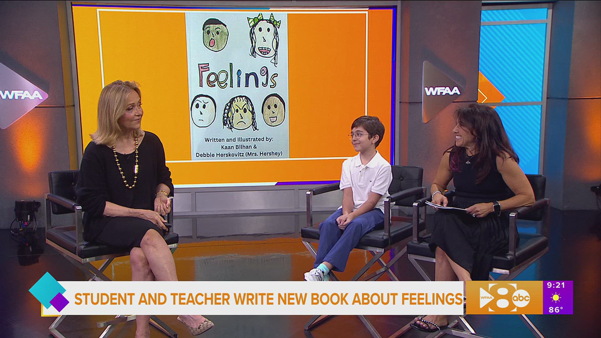 Pre-K Teacher Debbie Herskovitz and student Kaan Bilhan share how they wrote and illustrated a book about feelings.