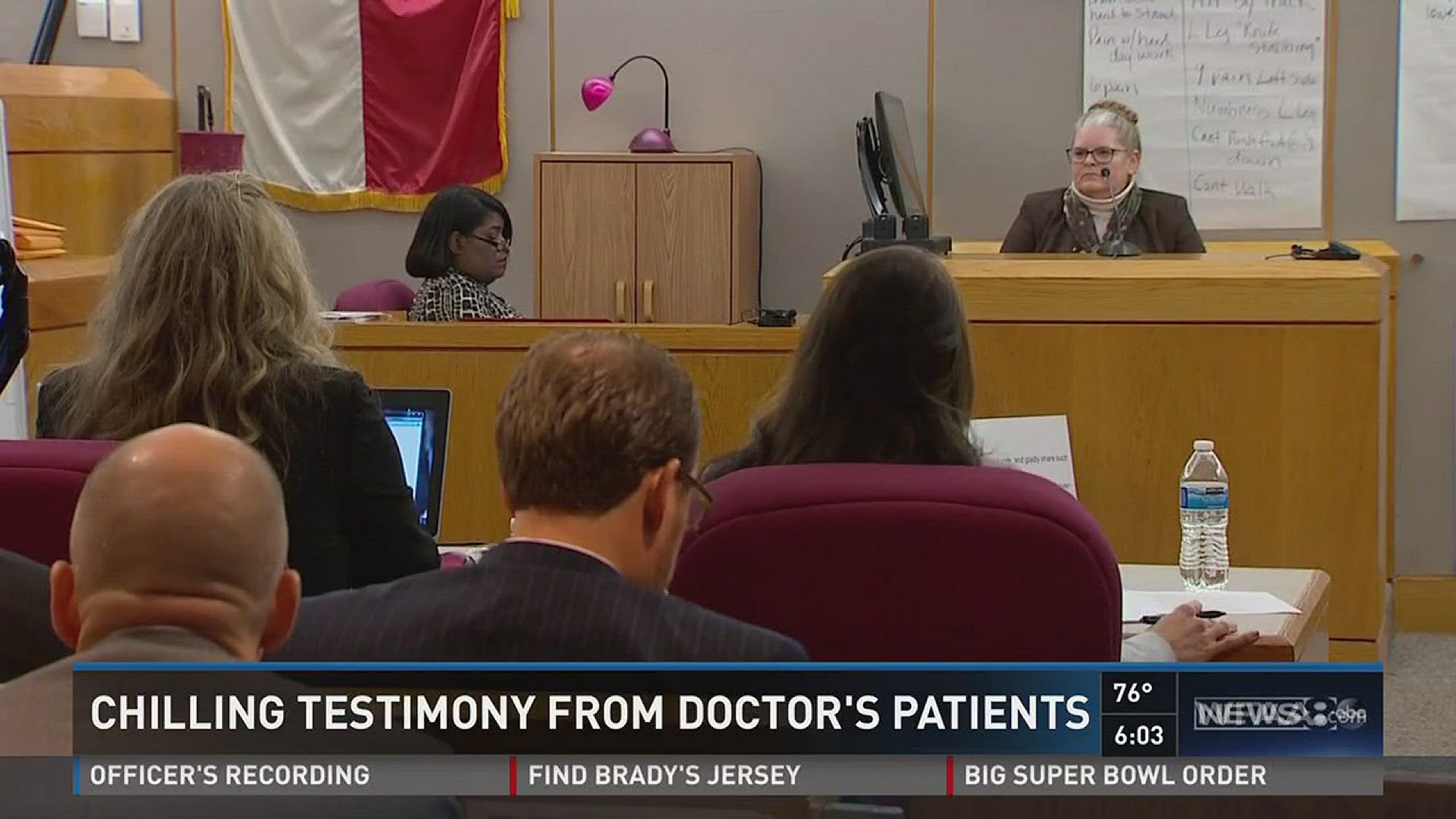 Chilling Testimony From Doctor's Patients.