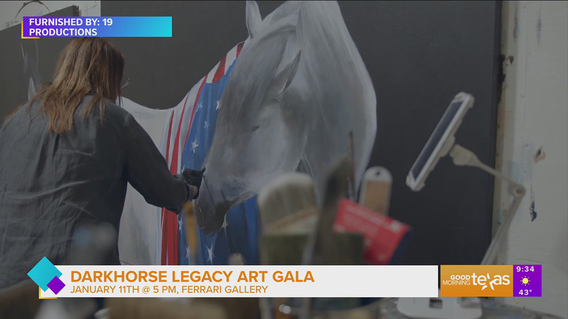 Artist and owner of Ferrari Gallery, Debra Ferrari, and Ferrari Gallery Creative Experience Director, Charles White, tell us about the Darkhorse Legacy Art Gala.