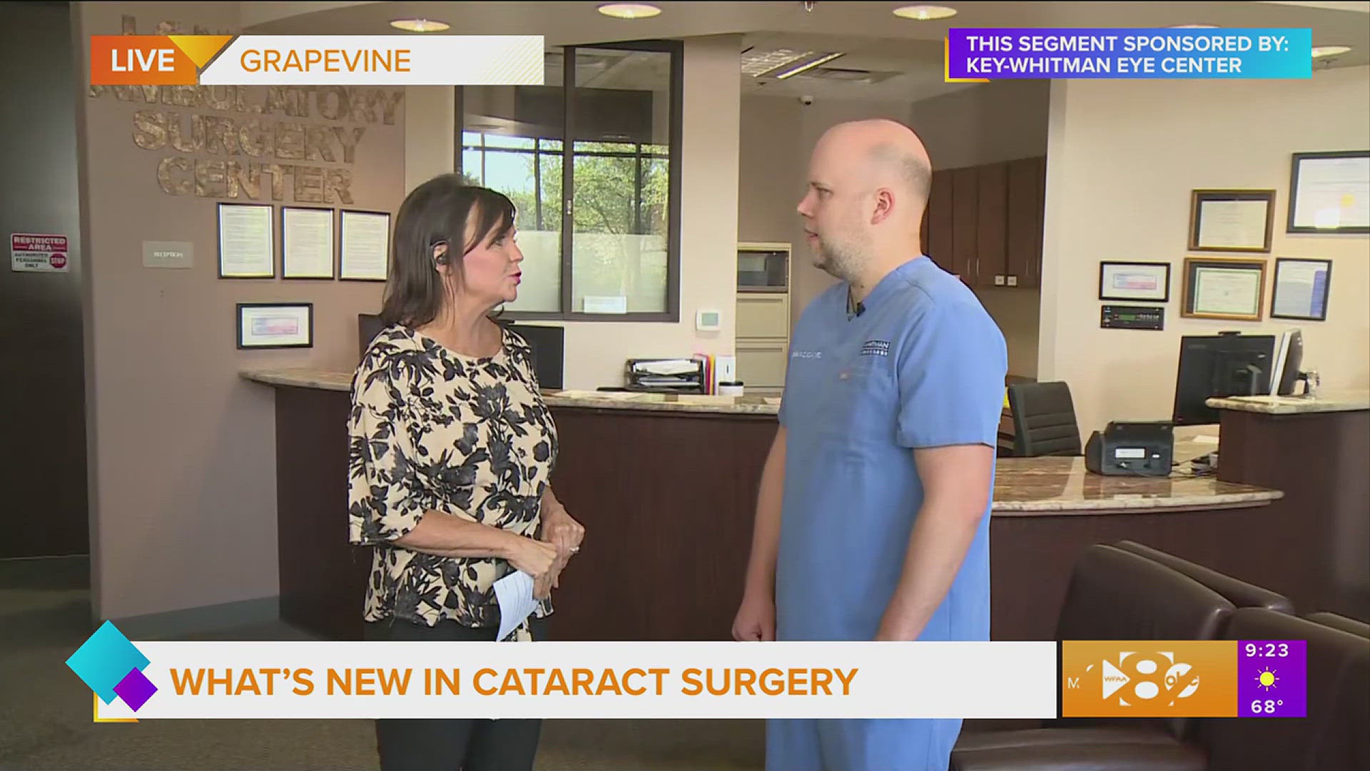 This segment is sponsored by: Key-Whitman Eye Center