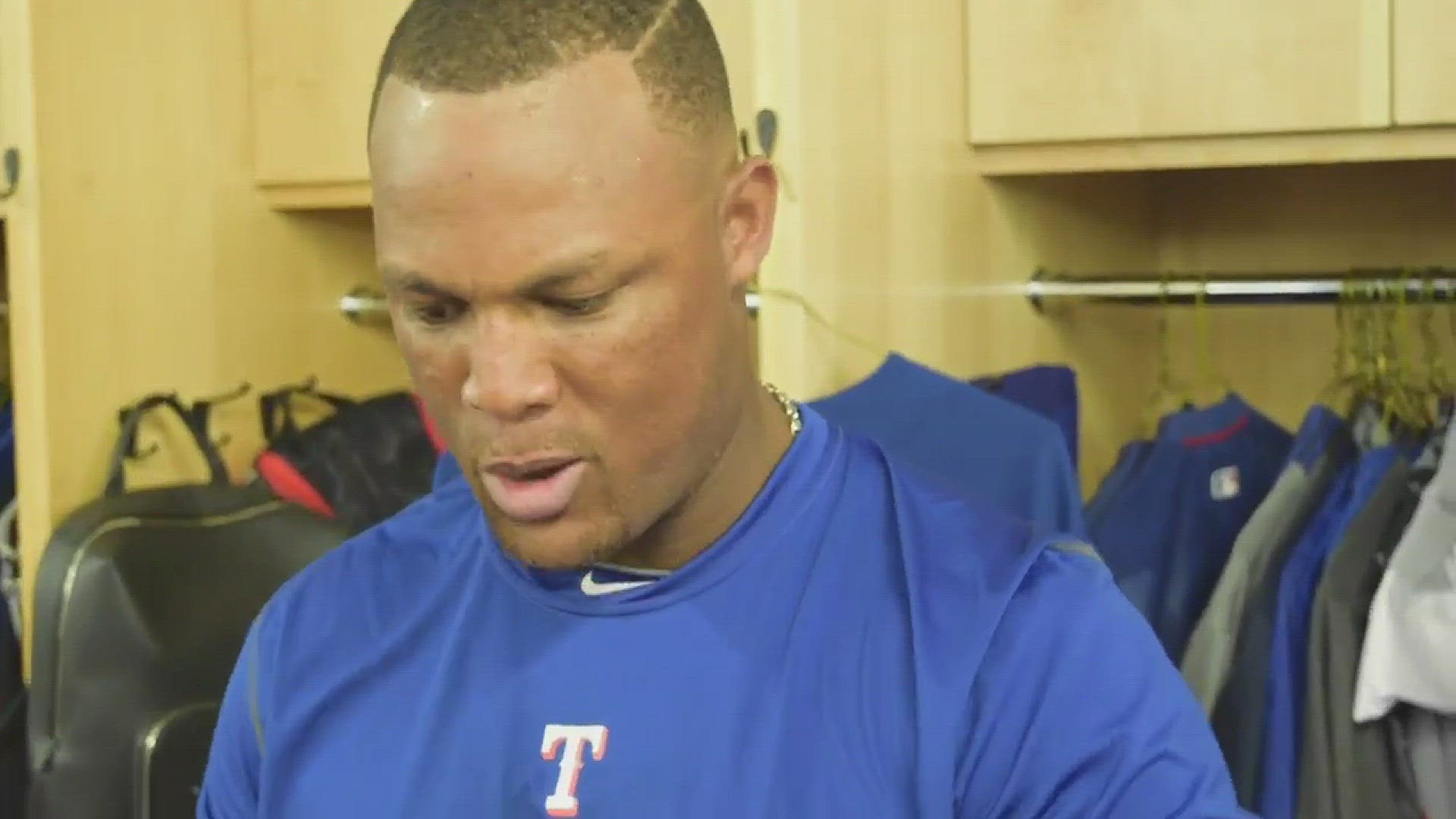 Adrian Beltre unexpectedly played in today's game against the Mariners in Surprise, AZ. After leaving the game, he spoke to the media about how he felt.