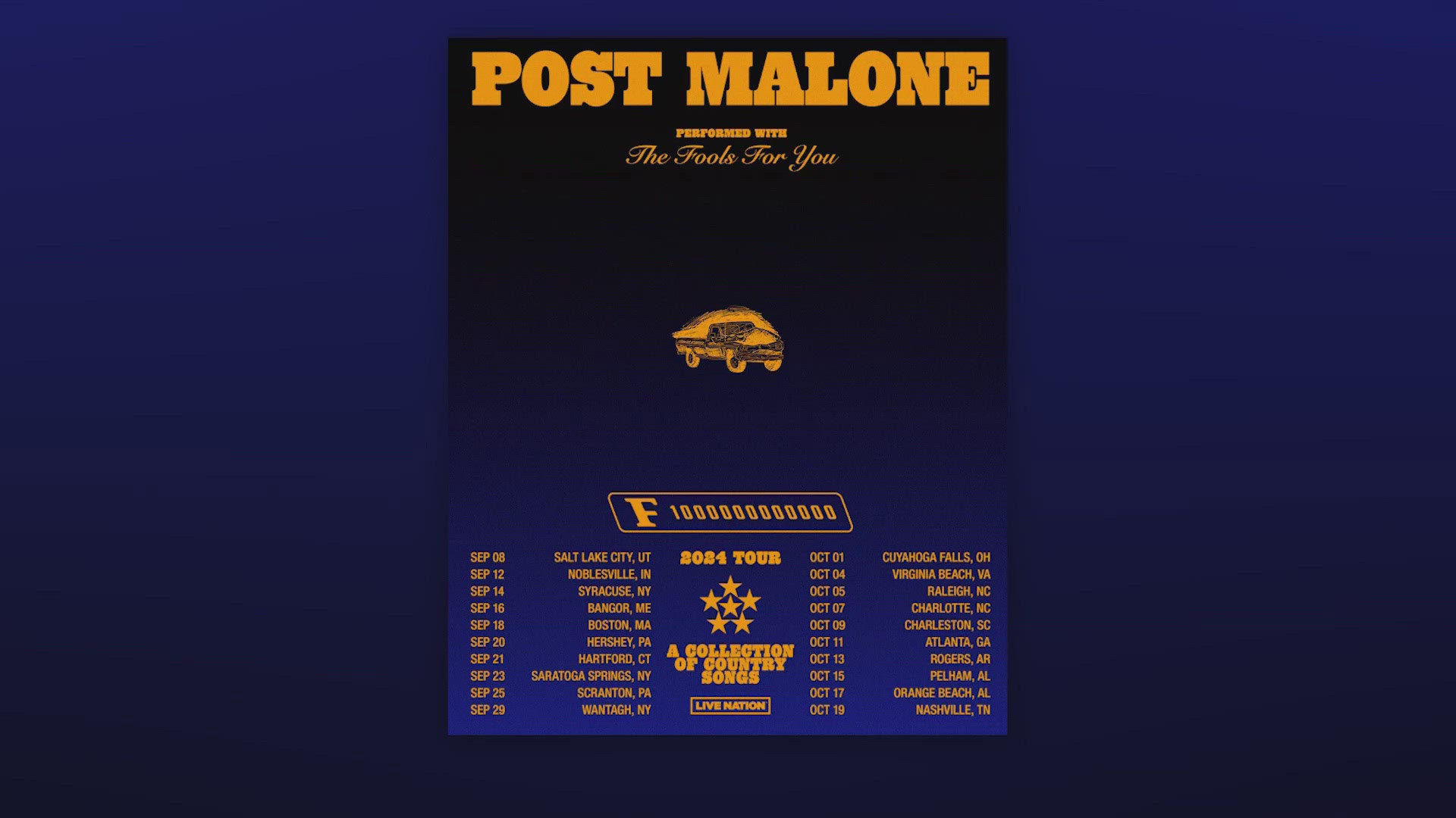 Post Malone is a Noth Texas native but skipped over the whole state for his recent tour.