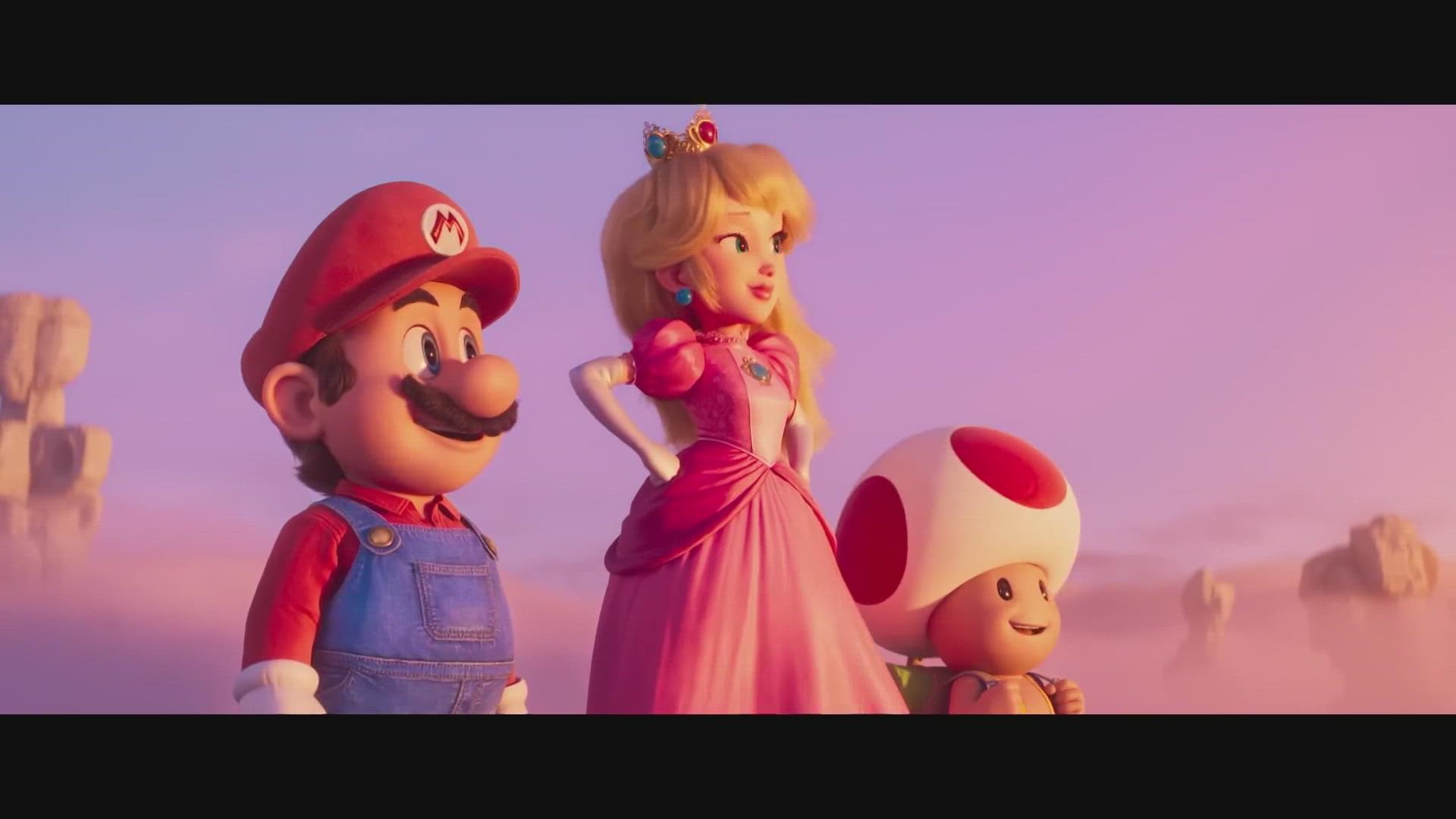 The "Super Mario Bros. Movie" will be in theaters April 7.