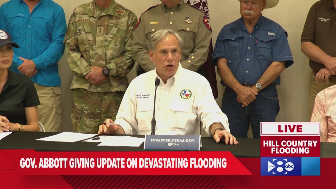 WATCH: Officials, Gov. Abbott address deadly flash floods in Central ...