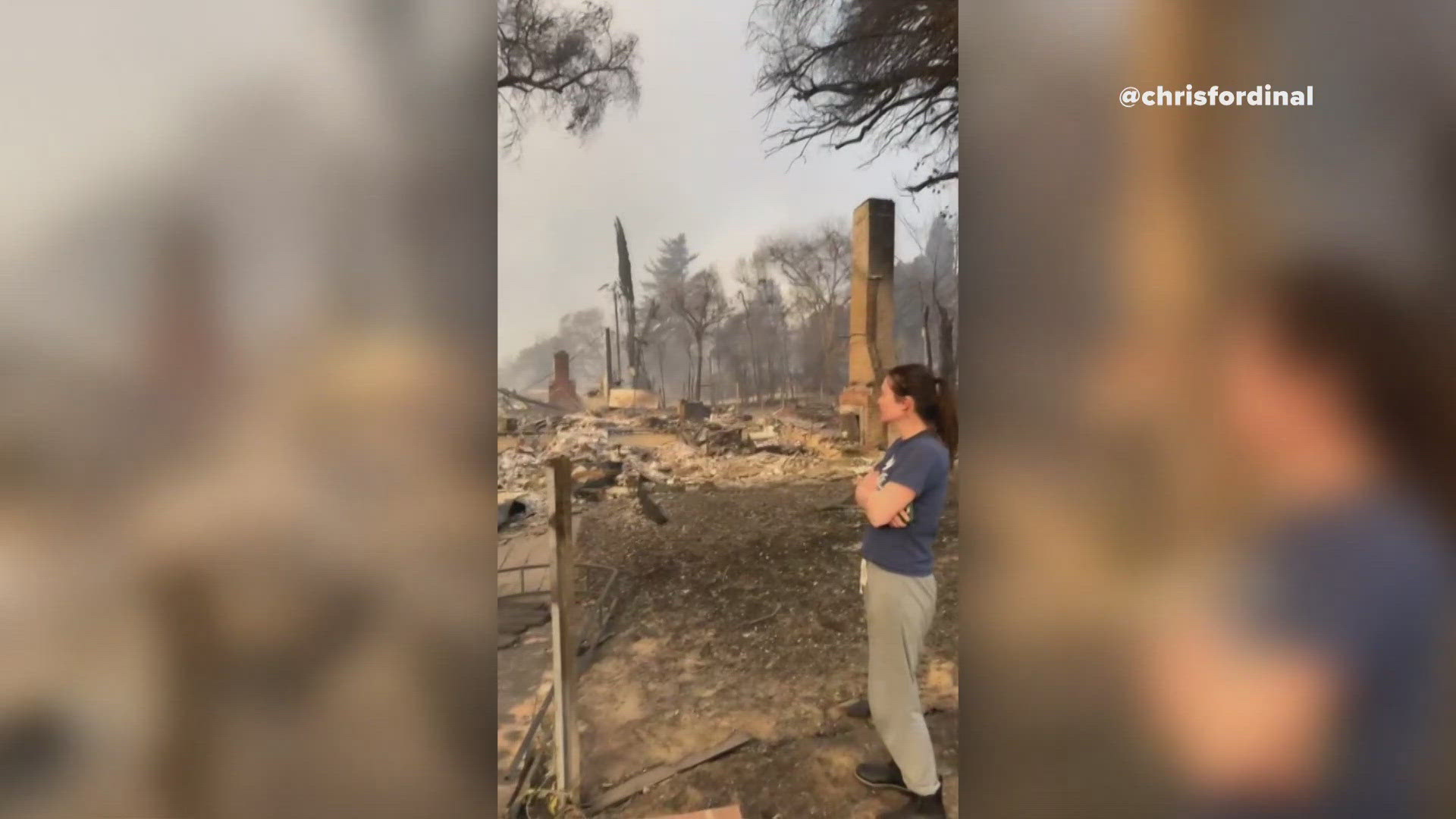 A Texas family faces devastating loss  in California wildfires. Amid tragedy, they are encouraging people to donate to victims, especially uninsured families.