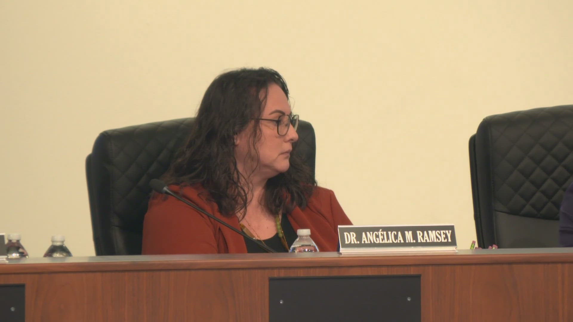 Some speakers defended Dr. Ramsey, at least in part, accusing the board of making her a scapegoat.