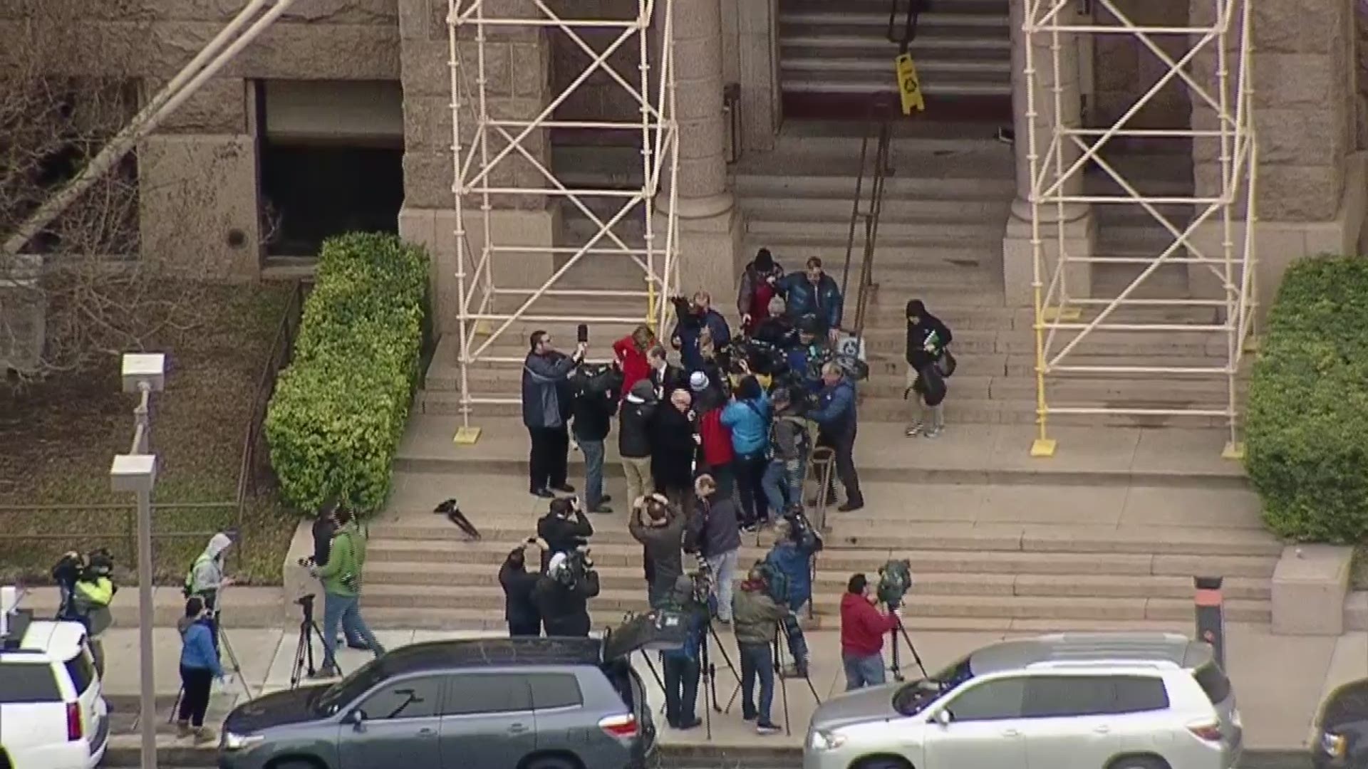 Throngs of media were on hand for Ethan Couch's release from the Tarrant County Jail, where he served 180 days as a condition of his probation for a 2013 drunk driving crash that killed four people.