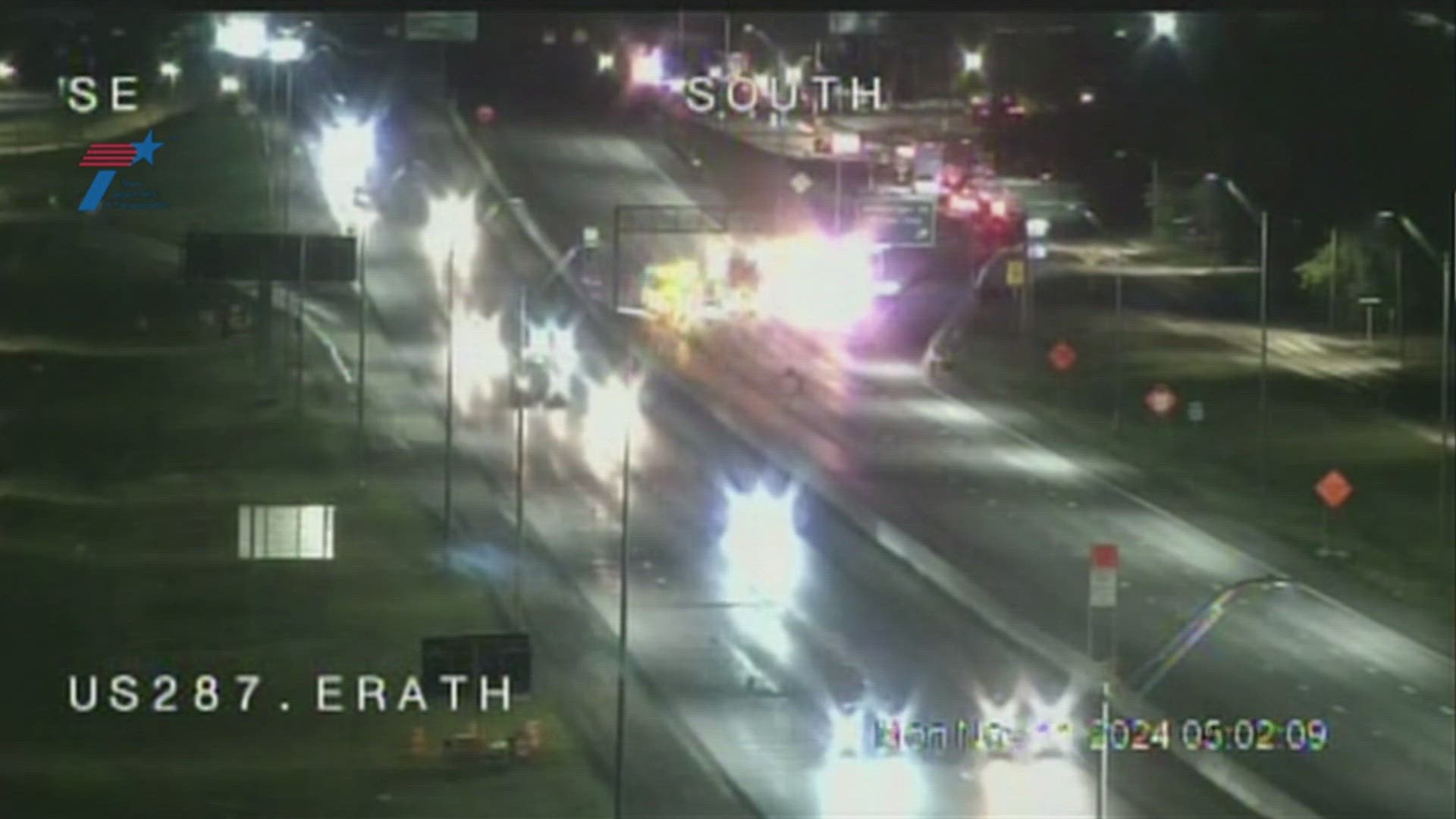 Traffic Alert: 3 car crash closes Highway 287 in Fort Worth | wfaa.com