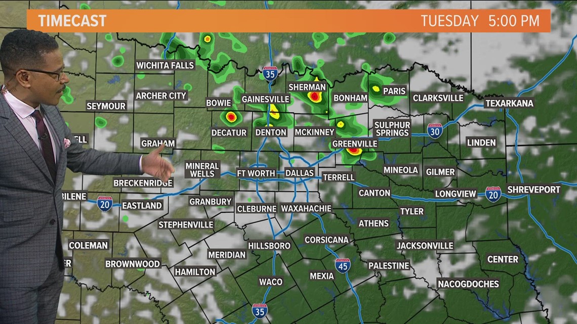 DFW Weather: Scattered rain chances Tuesday | wfaa.com
