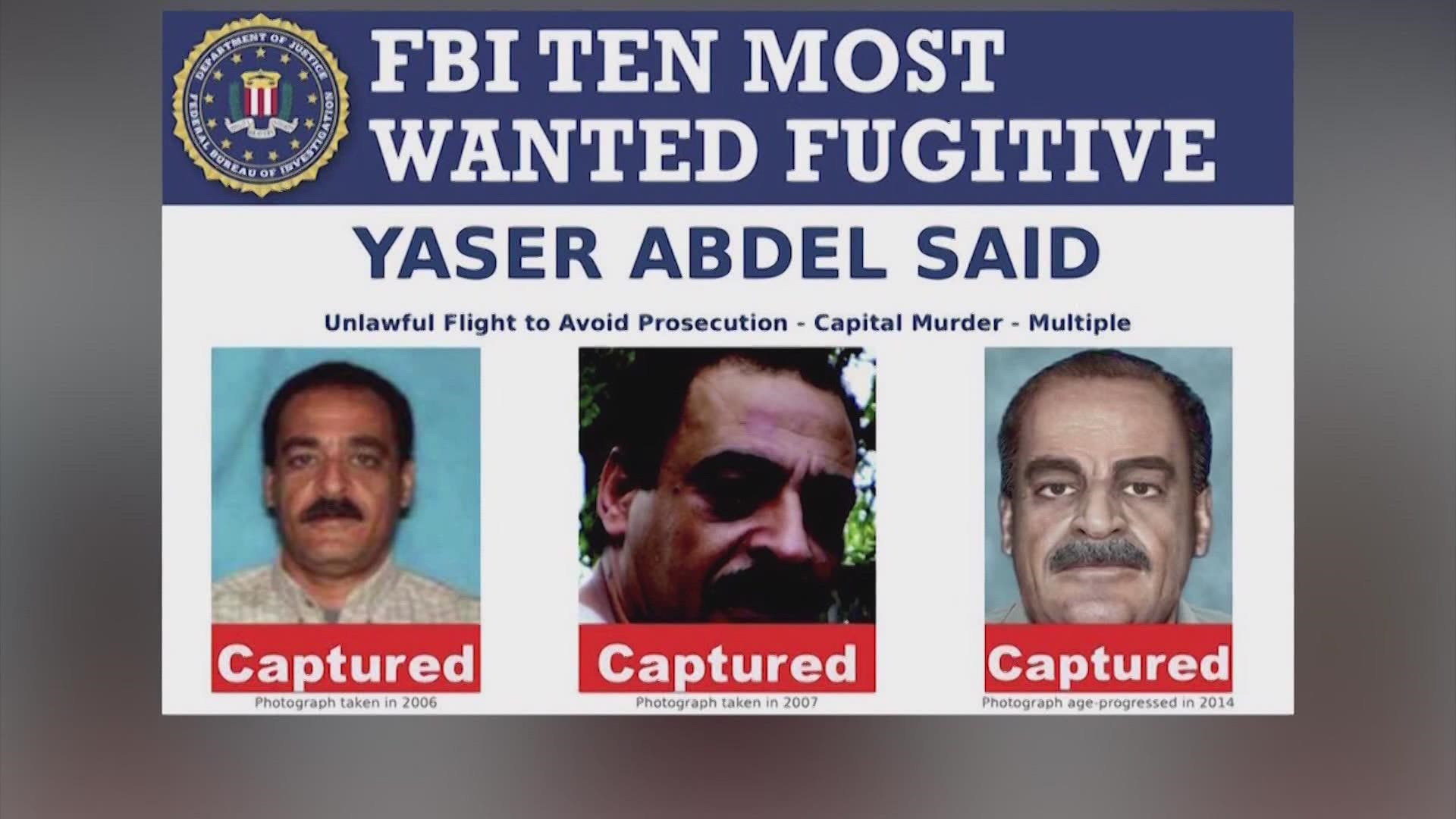 Yaser Said was once on the FBI's 10 Most Wanted list. He will stand trial in Dallas County.
