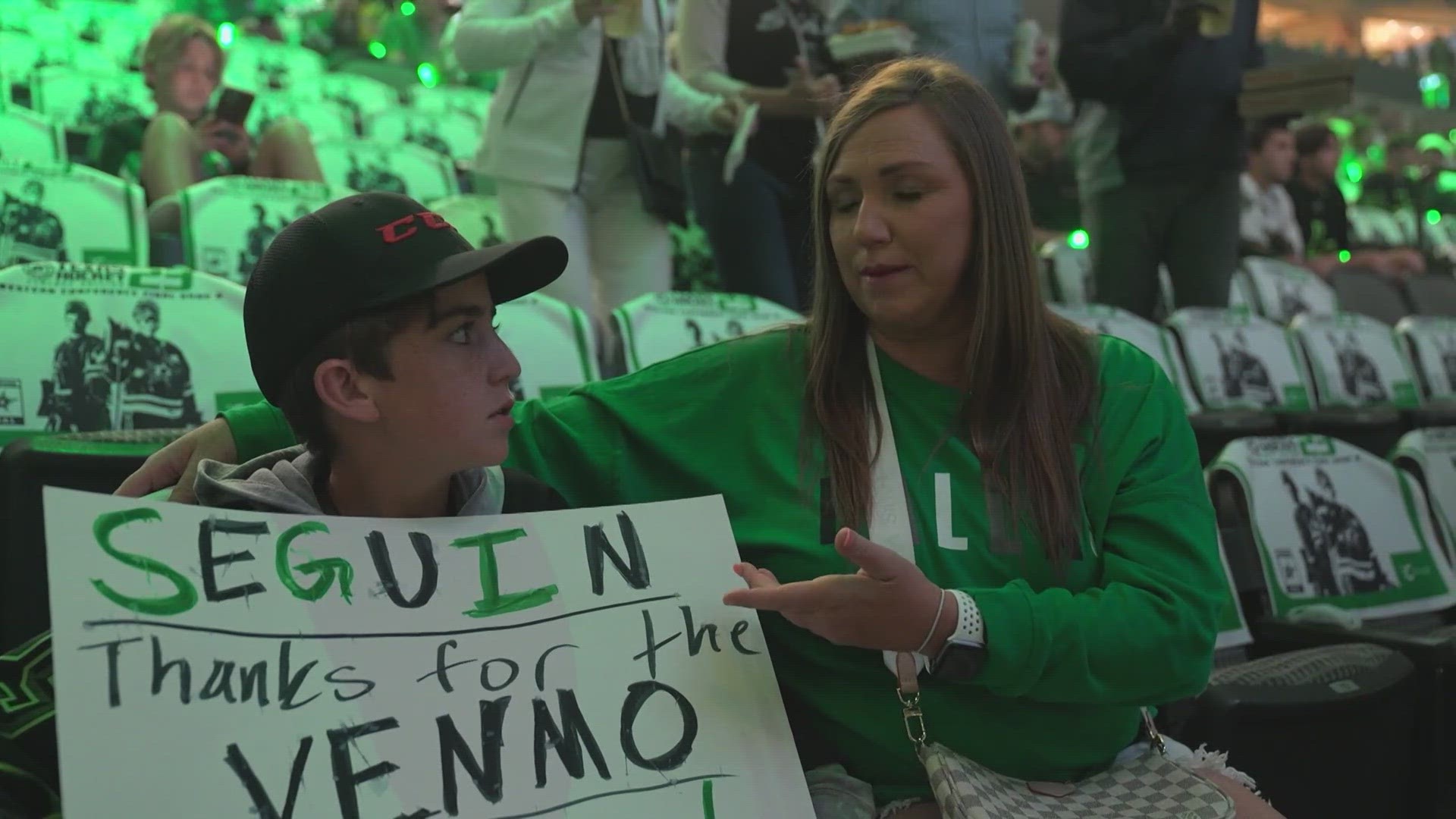 An 11-year-old boy started a lemonade stand to raise money for playoff tickets. After falling short of his goal, Tyler Seguin stepped in to help cover the cost.