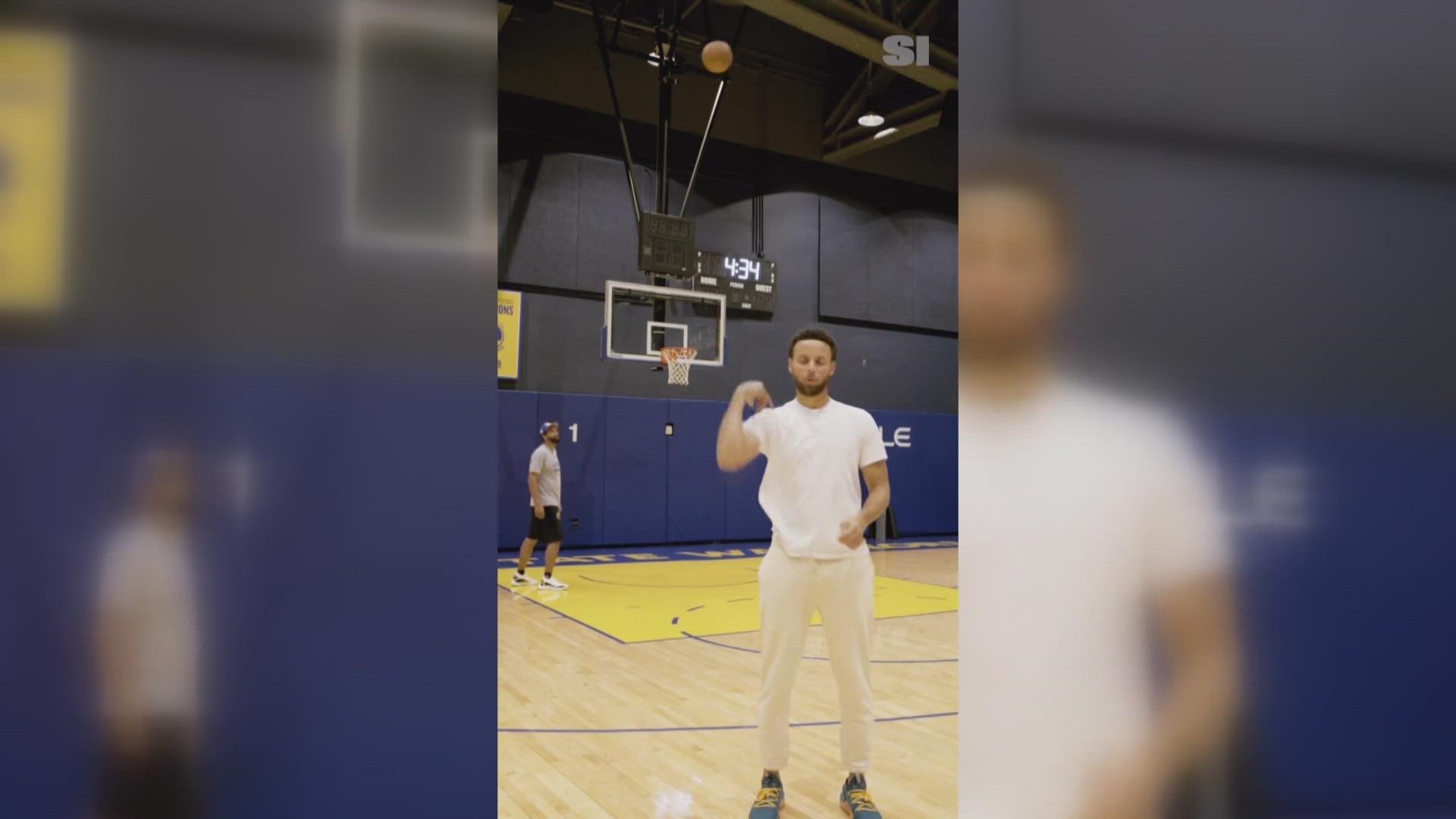 Another video of Curry's trick shots was confirmed to be edited, so people now wonder if this one also has some movie-like magic.