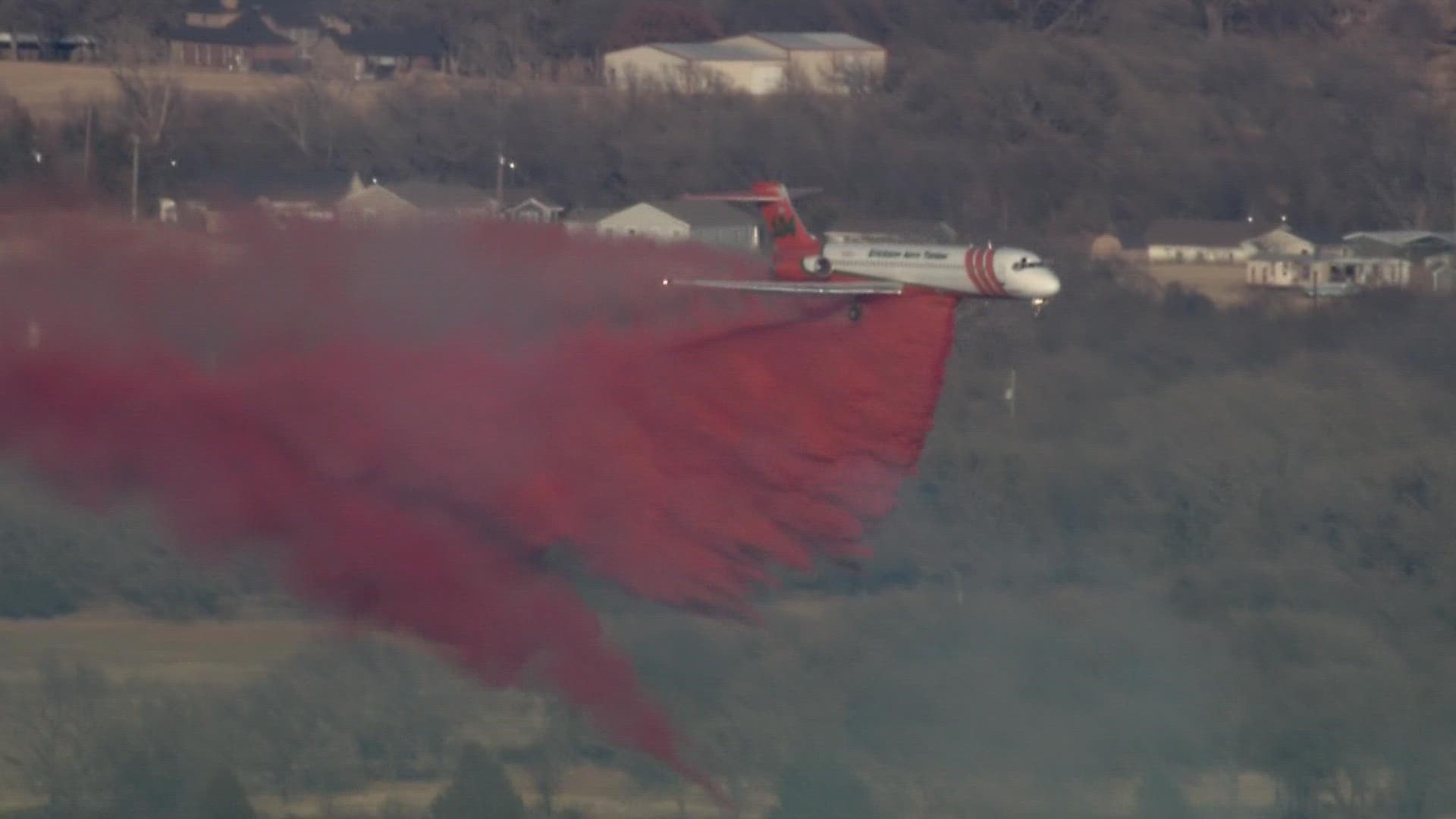 Fire crews are calling in more air support to help fight a fire in Wise County.