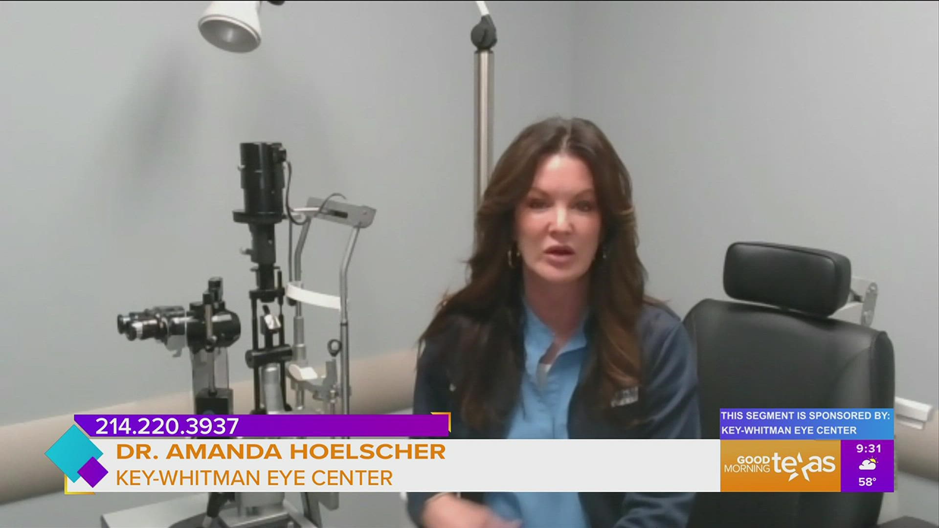 This segment is sponsored by Key-Whitman Eye Center