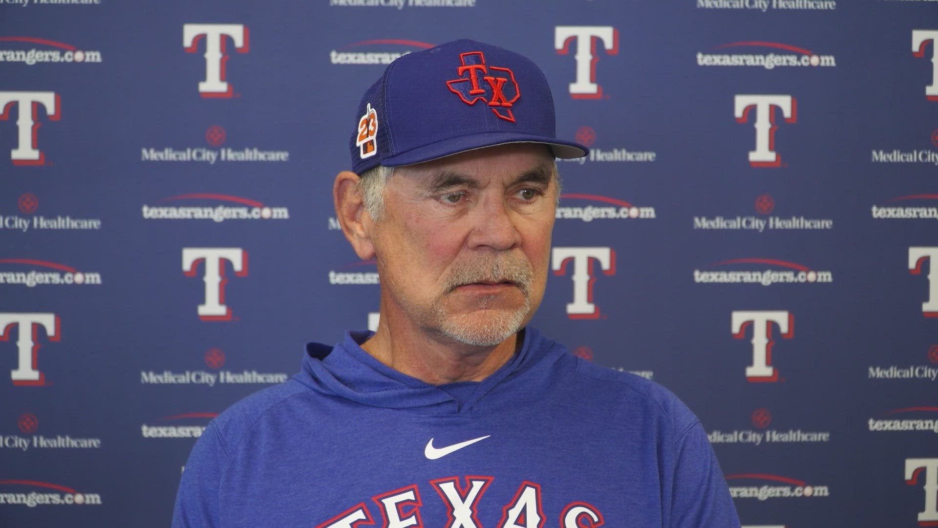 Texas Rangers manager Bruce Bochy gave a full update on spring training on Thursday.