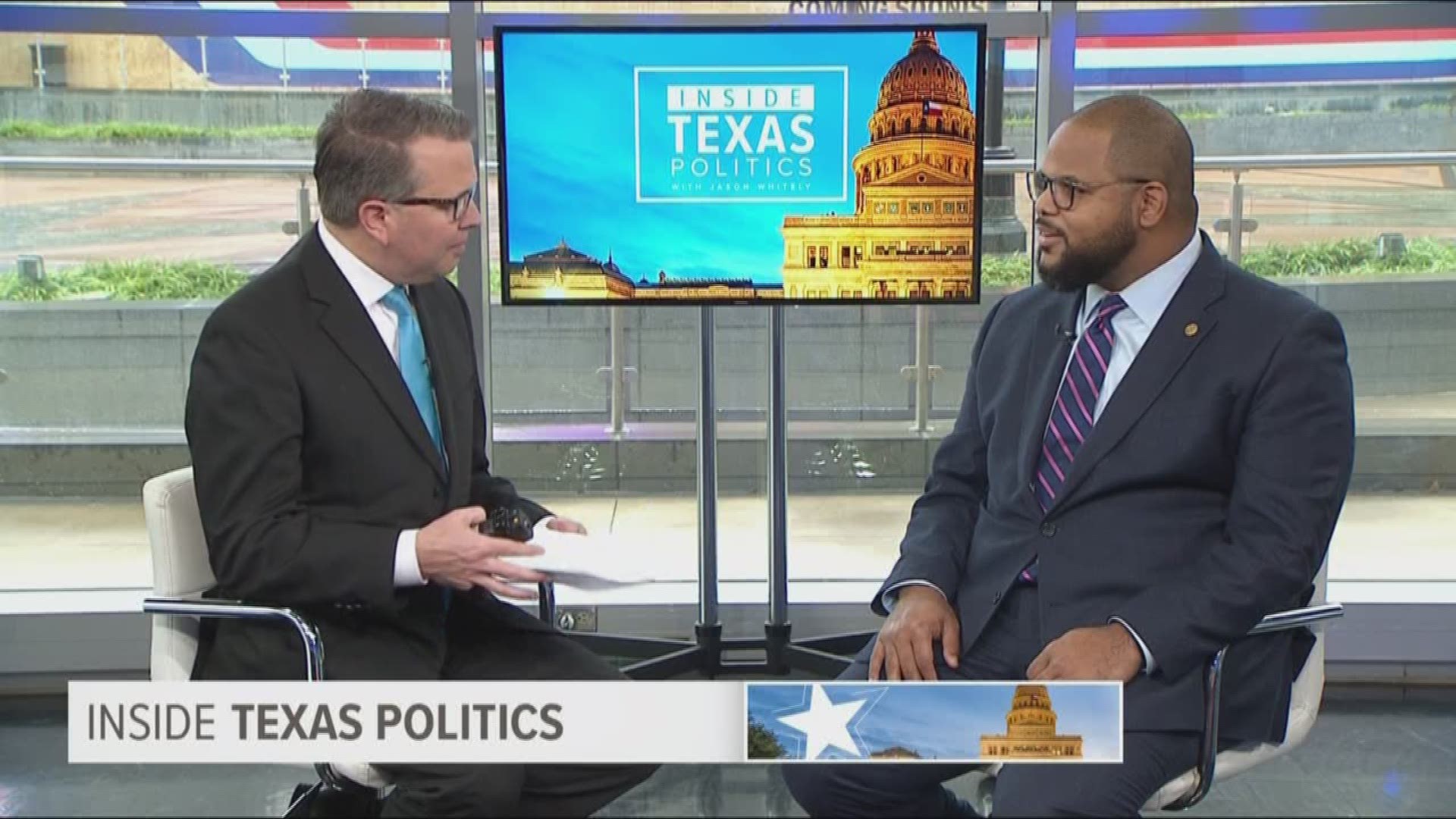 Democratic State Representative Eric Johnson (Dist. 100). Rep. Johnson joined host Jason Whitely to discuss the removal of the Confederate plaque on the wall in the state capitol