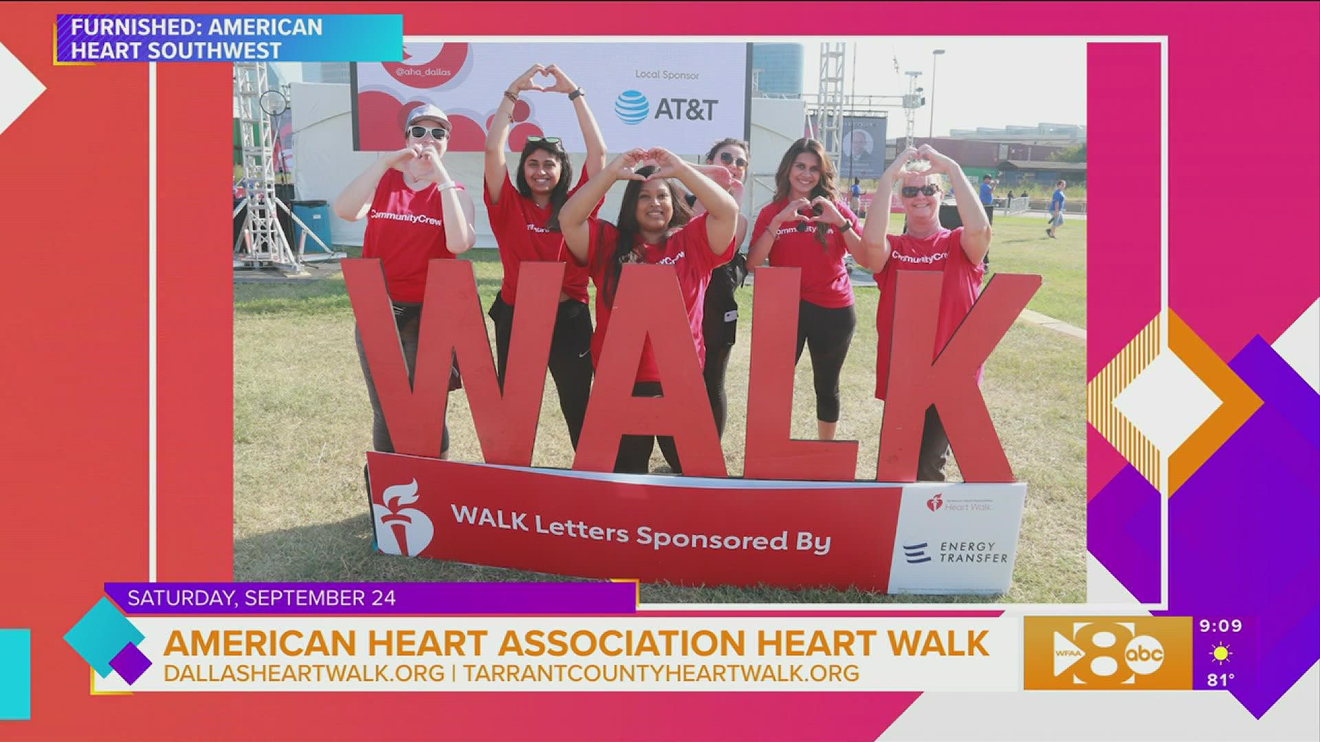 Time to grab your sneakers, the American Heart Association wants to get your hearts pumping to help raise funds for better heart health.