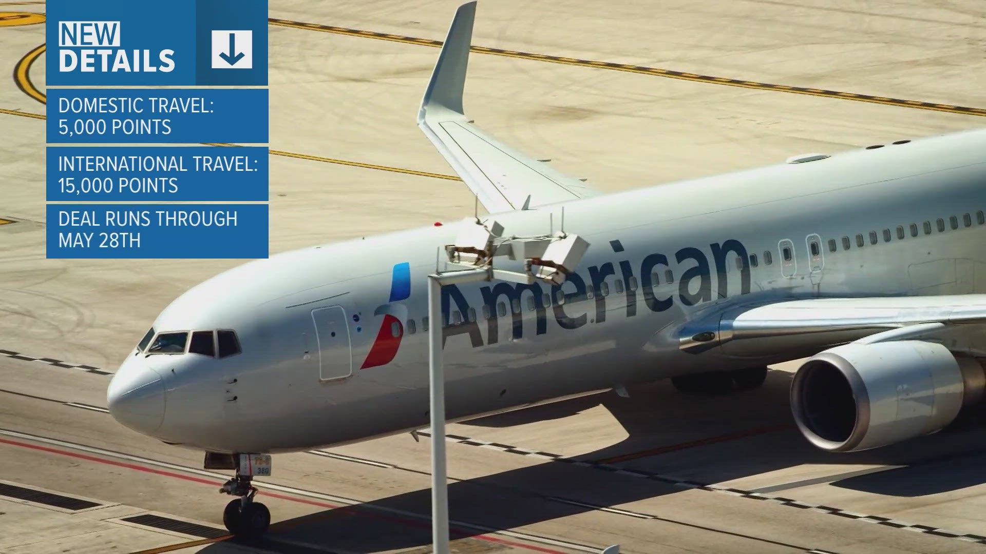 Fort Worth-based American Airlines will offer more than one million seats on domestic flights that will be redeemable for 5,000 AAdvantage miles points.