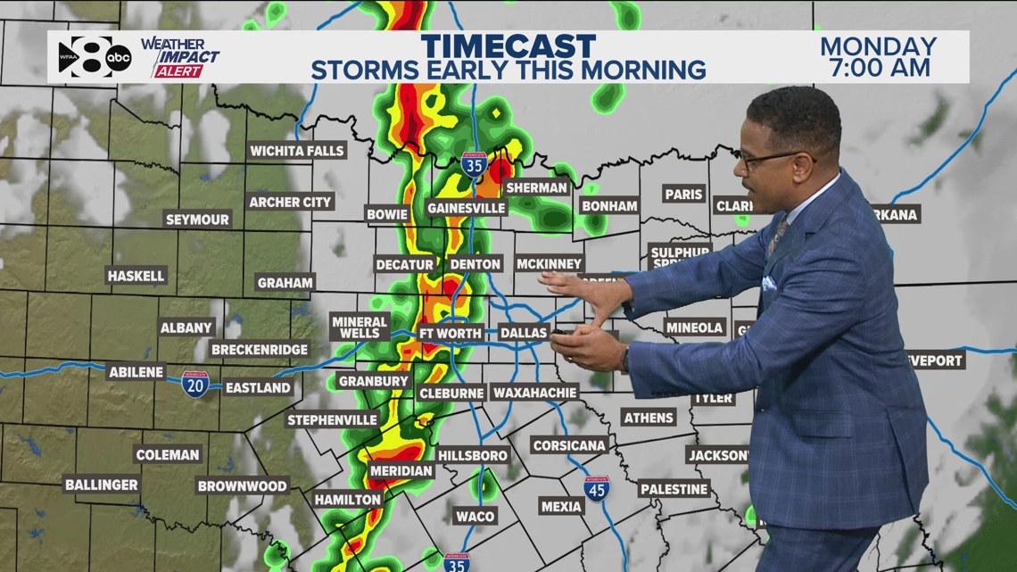 DFW Weather Alert: Potentially severe storms move through North Texas ...