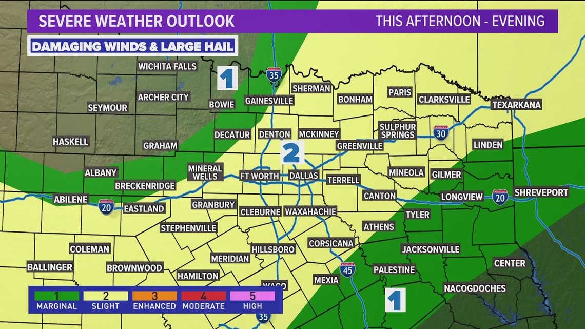 DFW Weather: Latest Severe Storm Chances And Timing For North Texas ...