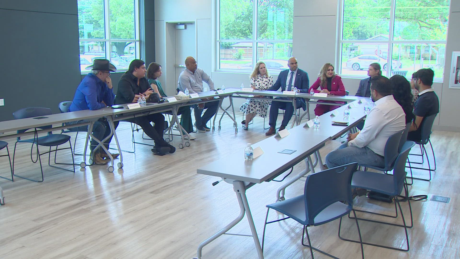 As the one-year anniversary of the shooting approaches survivors, first responders and lawmakers held a roundtable to discuss how to end gun violence.