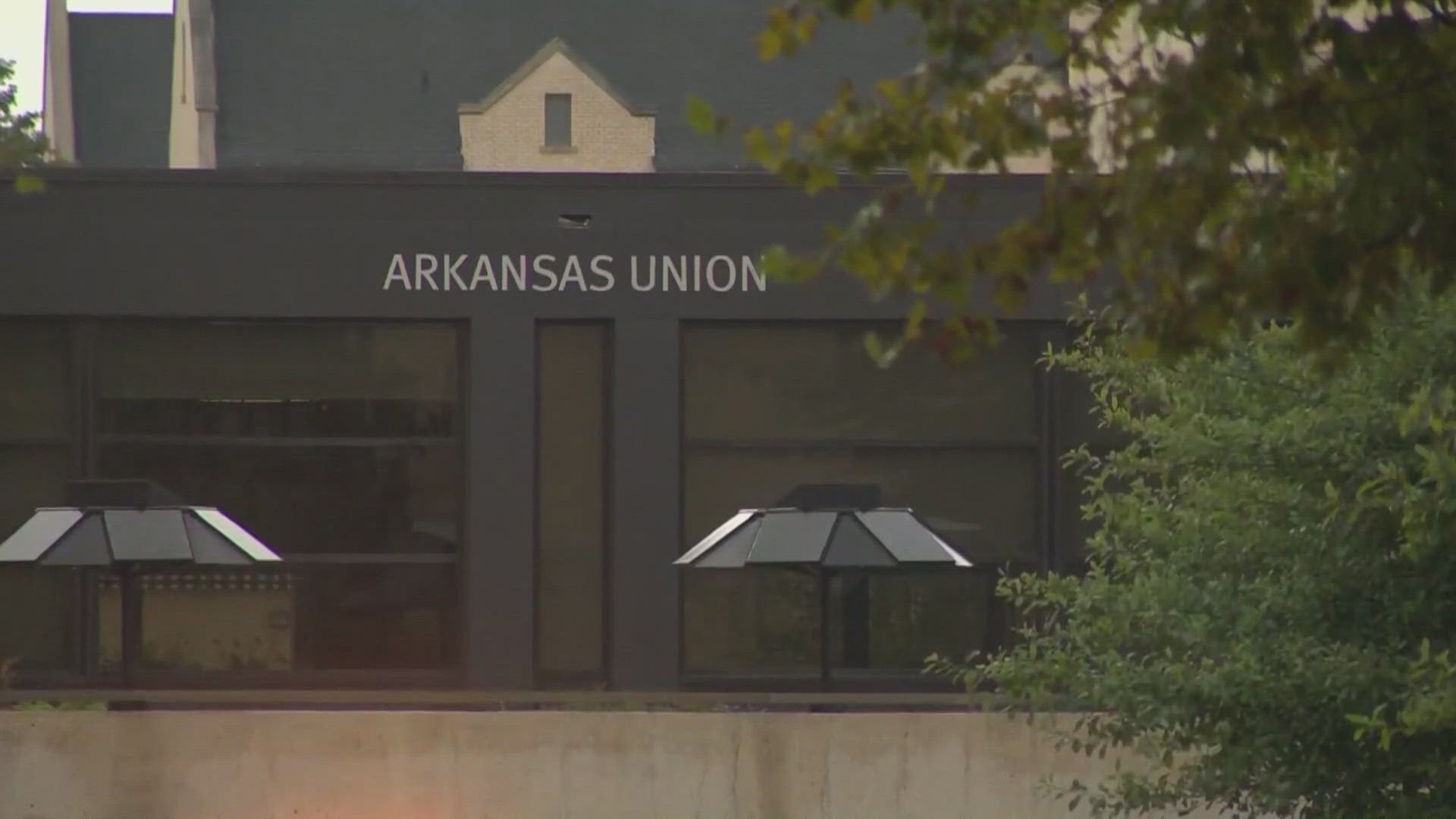 The University of Arkansas went on lockdown Monday, but no shots were fired.