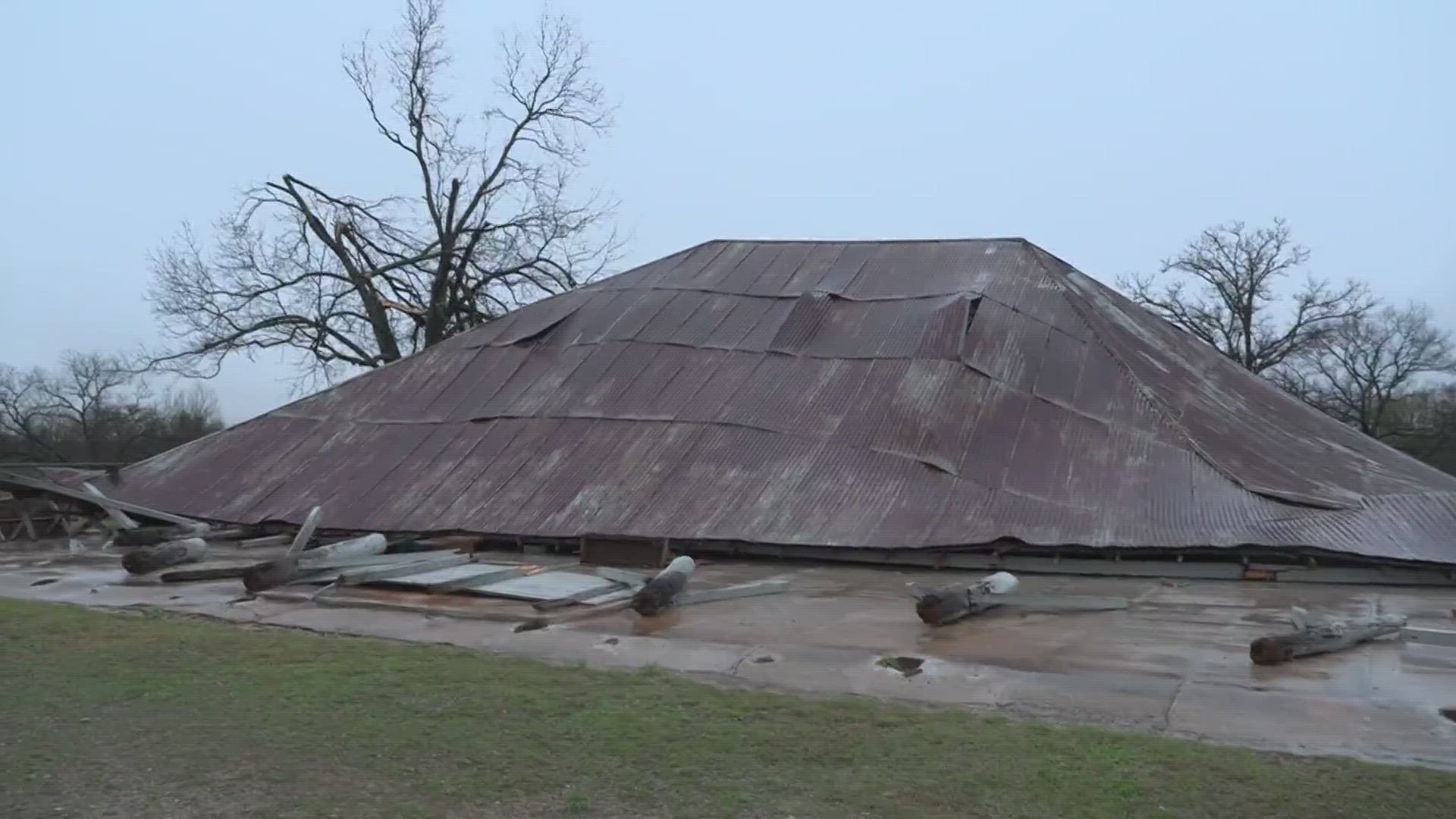 We're seeing damage in the Poolville area.