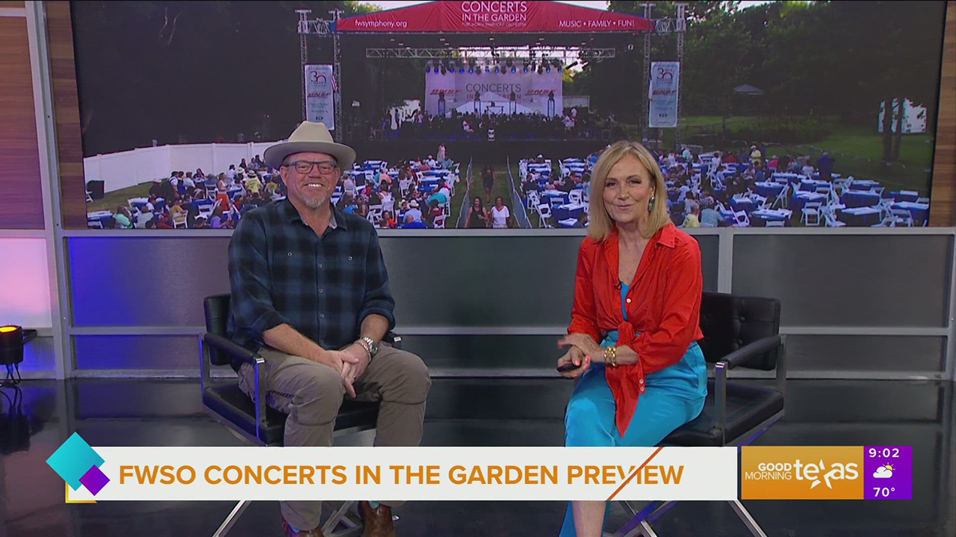 Grammy nominated singer & songwriter Pat Green previews the Forth Worth Symphony Orchestra Concerts in the Garden.  He's a headliner June 11.