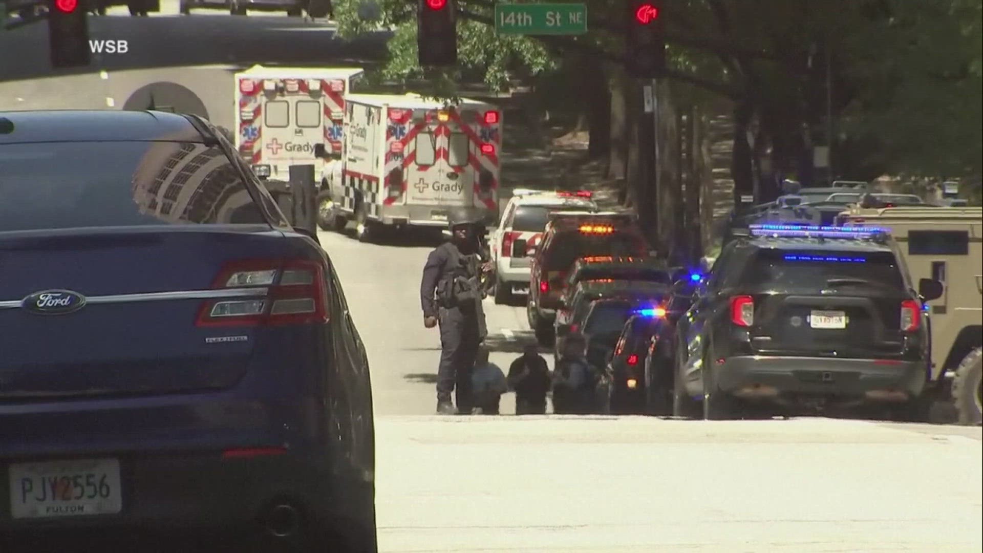 Police urged anyone in the area to shelter in place after a reported “active shooter situation” in a building in Atlanta’s Midtown neighborhood.