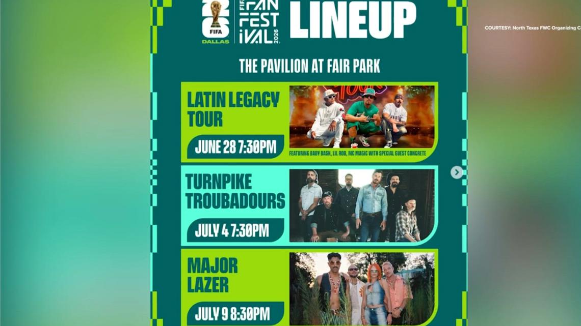 Concert lineup for FIFA Fan Festival revealed. Here's how to get tickets