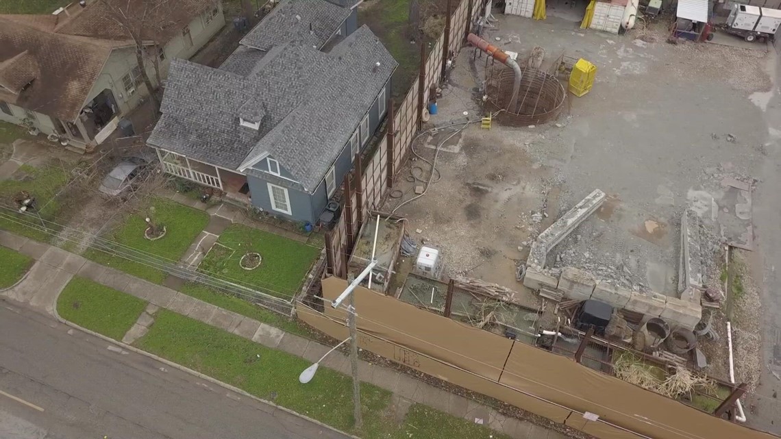 Construction on Mill Creek Drainage Relief Tunnel in Dallas to reduce