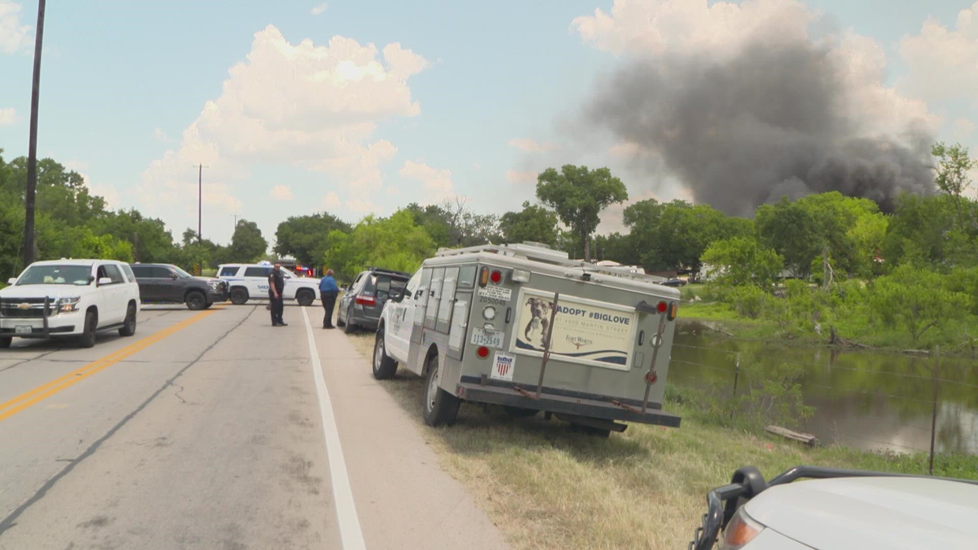 Authorities say the man barricaded himself inside a home, fired at officers and even set the home on fire.