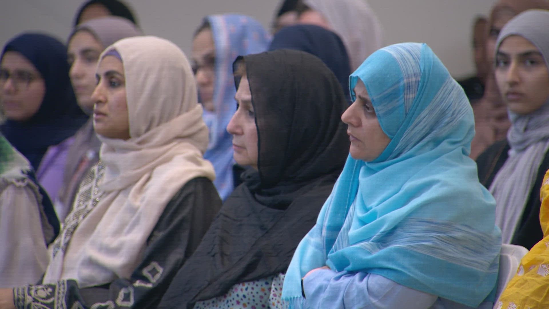 Faith and mental health were focal points of the vigil held inside the Islamic Association of Allen.