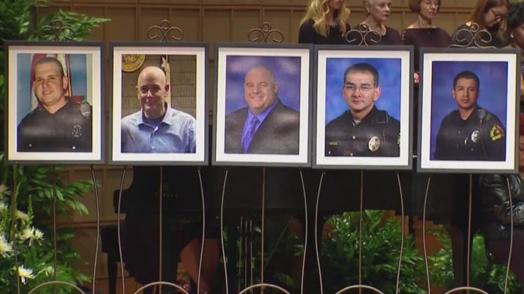 'They were all heroes that night' | Families of officers killed in July 7 ambush reflect 5 years later