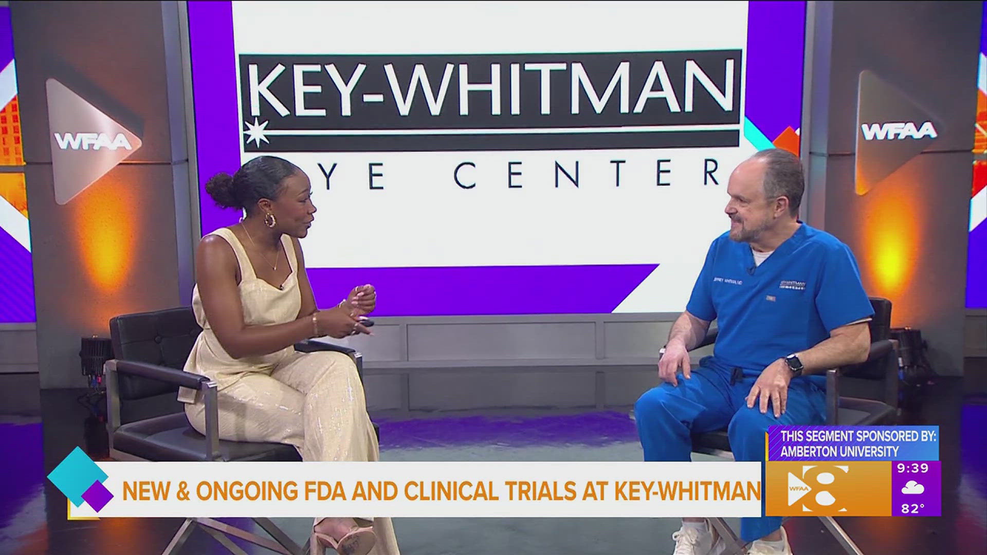 This segment is sponsored by: Key-Whitman Eye Center