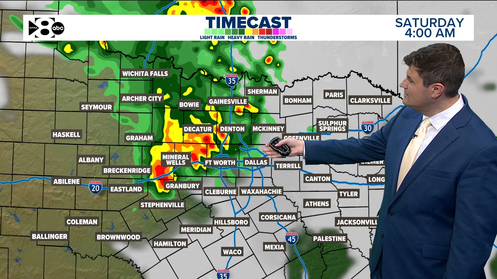 DFW Weather: Rain likely early Saturday, spotty the remainder of ...