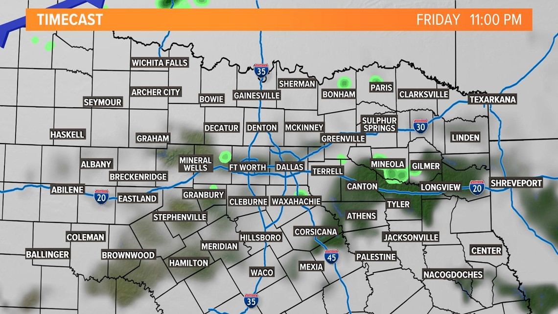 Weekend rain timeline | wfaa.com
