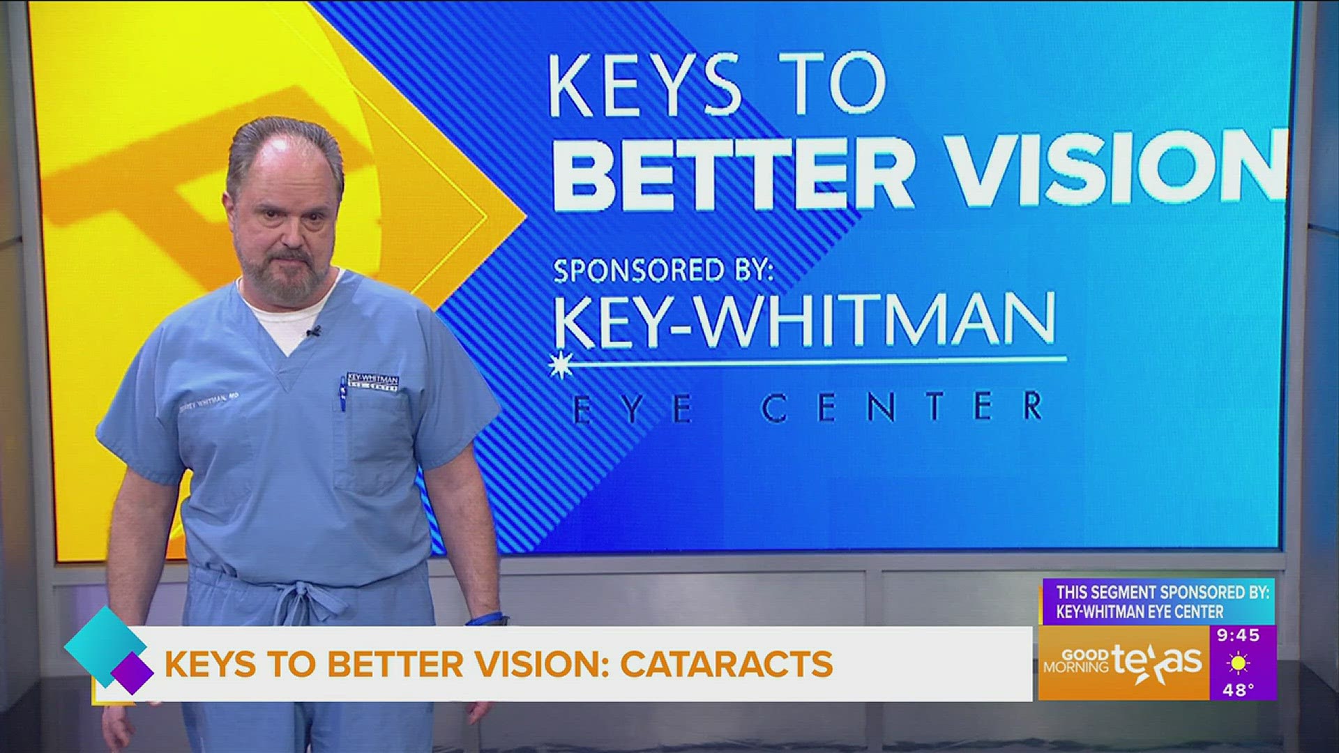 This segment is sponsored by: Key-Whitman Eye Center