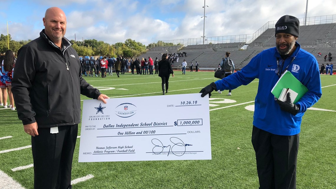 Jerry Jones just donated $1 million to Thomas Jefferson High School ...